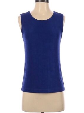 CHICOS sleeveless knit royal blue shirt—Size 0